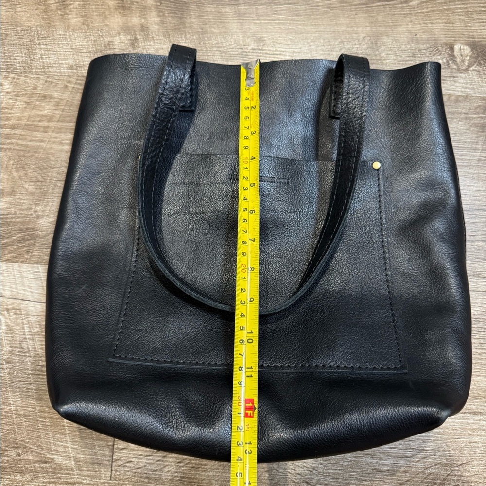 Portland Leather Goods Black Classic FSCB Tote Bag EUC - Picture 8 of 10
